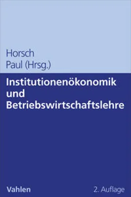 Image de Institutionenökonomik und Betriebswirtschaftslehre