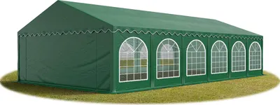 Image de TOOLPORT Tente Barnum de Réception 6x12 m Bâches PVC 750 N vert Cadre de Sol Jardin