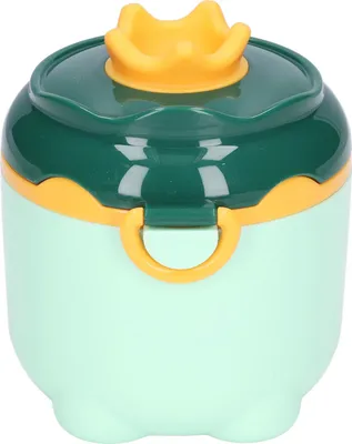 Immagine prodotto di Contenitore per alimenti per bambini, sicuro, inodore, buona tenuta, design a , grande contenitore portatile giallo-verde