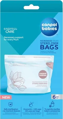 Image de Canpol Babies | Sacs de stérilisation - 6 pièces - Sans  - Pratique pour les déplacements - 120 cycles