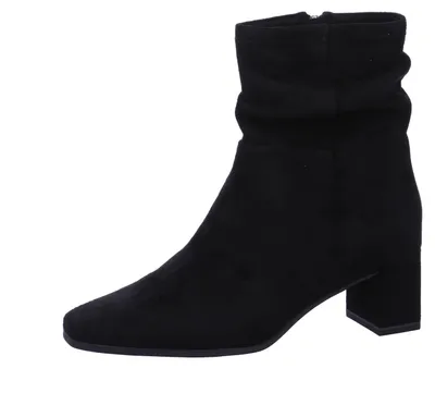Produktbild von Caprice Damen Stiefelette mit gerafftem Schaft und Blockabsatz 9-25304-47, Größe:39 EU, Farbe:Schwarz