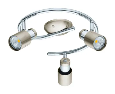 Image de EGLO Davida-SD, 3 ampoules, LED, culot GU10, 3000 K, 400 lm, indice de protection IP20