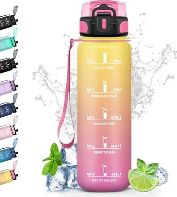 Produktbild von 1L Wassersportflasche mit Filter und Zeitmaß
