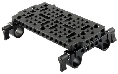 Productafbeelding van Solidchoice - Cheese Plate met Dual 15mm Rail Clamp voor DSLR Camera's