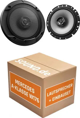 Produktbild von Lautsprecher Boxen Einbaupaket hinten Kenwood S1766 passend für Mercedes A-Klasse W 176 | 2x Tief-Mitteltöner mit integriertem Hochtöner