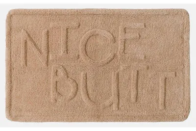 Imagen del producto de Alfombra "Nice Butt" - Algodón - Beige - 50 x 80 cm