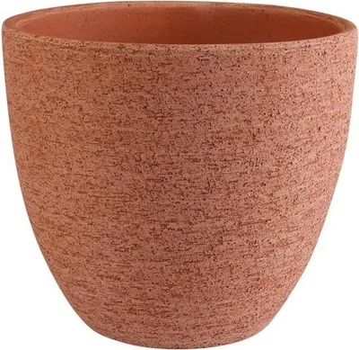Produktbild von INNA-Glas Terracotta Pflanztopf SLEVIN, 16,5cm, Ø18,5cm - Blumenübertopf