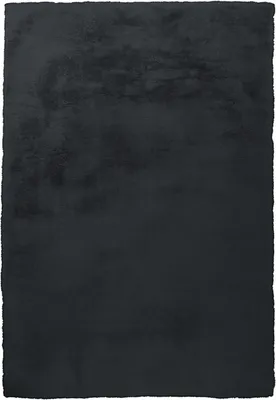 Produktbild von Qiyano Teppich für Wohnzimmer Hochflor super weich Fellimitat kuschelig anthrazit, 160 x 230 cm