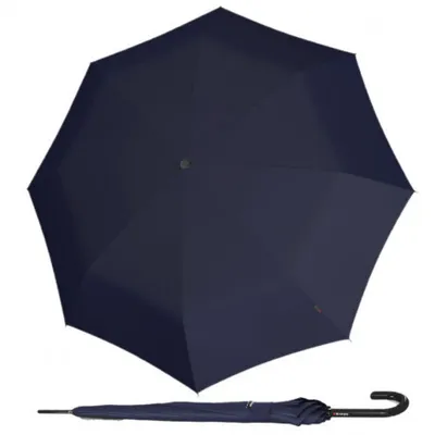 Obrázek produktu pro Knirps KNIRPS A.760 STICK NAVY - elegantní holový vystřelovací deštník