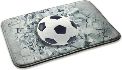Produktbild von Teppich Kinderteppich Schlafzimmer Modern - 90 cm x 60 cm - Fußball