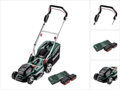 Zdjęcie produktu dla Metabo RM 36-18 LTX BL 36 Kosiarka akumulatorowa 36 V ( 2x 18 V ) LTX Brushless + 2x akumulator 8,0 Ah + podwójna ładowarka