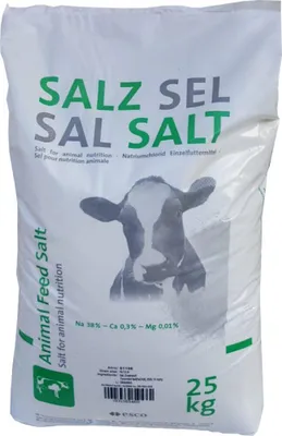 Produktbild von K+S Esco Viehsalz fein 25kg Rinder Pferde Schafe Ziegen Wild Salz Streusalz