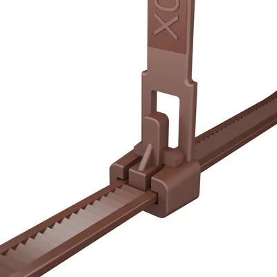 TerraGala 20 Wiederverschließbare Kabelbinder – 4 X 250 Mm, HDPE Schwarz