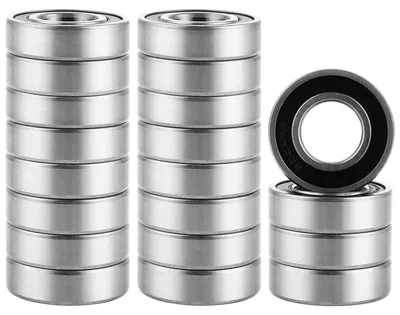 16x Rillenkugellager 6004 2RS, 20x42x12 mm, doppelt abgedichtet