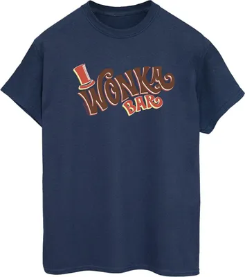 Produktbild von Willy Wonka - "Bar Logo" T-Shirt für Damen BI47207 (5XL) (Marineblau)