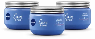 Imagen del producto de 3 unidades de NIVEA Care & Hold, crema gel para peinar - 150 ml - Paquete económico