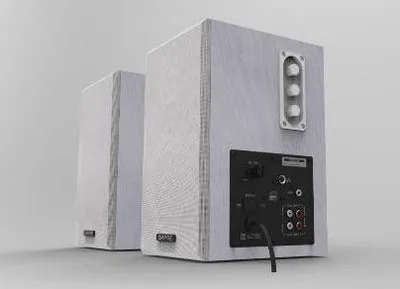 Imagen del producto de Micrófono Empire Media WB-100, con cable, 100 W, rango de frecuencia de 60 - 20000 Hz, color blanco