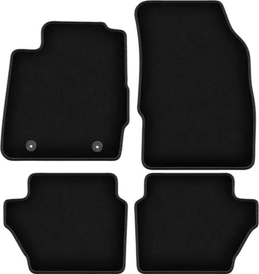 Immagine prodotto di Tappetini in velluto per Ford Fiesta MK7 (2008-2011, hatchback) neri, set 4 pz, con fissaggi
