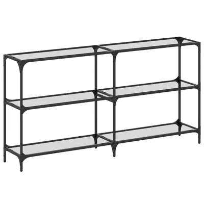 Image de Table console avec dessus en verre transparent 158,5x30x81 cm