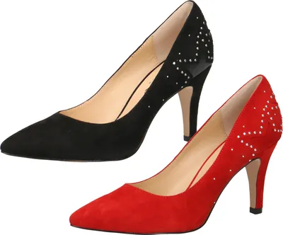 Produktbild von Caprice 9-22405-23 Damen High Heel Pumps Leder, Größe:38.5 EU, Farbe:Schwarz