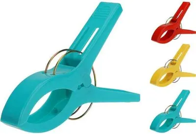 Produktbild von Vier Clips für Handtuch/Stranddecke - windabweisend