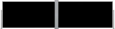 Produktbild von vidaXL Boční výsuvná markýza černá 160×600 cm