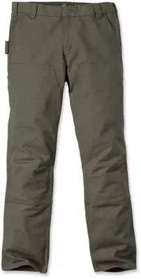 Zdjęcie produktu dla Carhartt® Stretch Duck spodnie z podwójnym przodem o prostym kroju dla mężczyzn 103340, kolor:tarmac, rozmiar:W38/L34
