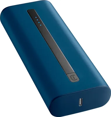 Produktbild von Cellularline Power Bank THUNDER 20000 Tragbares, extra kompaktes Ladegerät, 20000 mAh, Blau