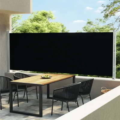 Immagine prodotto di Maison Exclusive - Tenda da sole laterale estensibile 600x160 cm, nera