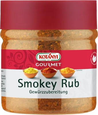 Image de Kotanyi Smokey Rub préparation d'épices épicée fumée forte 250g