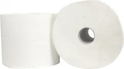 Produktbild von Industrierolle | Zellstoff | 2-lagig | 26,5 cm x 380 Meter | 2 Rollen / ø 32 cm