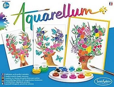 Image de Peinture à l'aquarelle - Aquarellum Cerfs