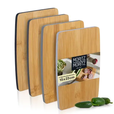 Productafbeelding van Klein snijplank van hout, 23x15 cm, houten set