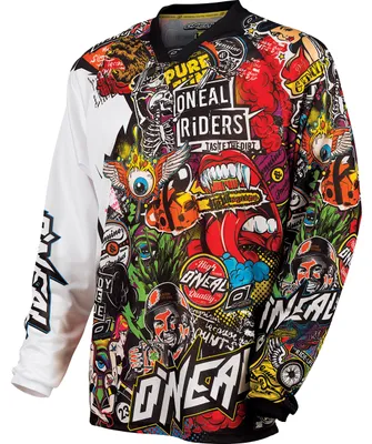 Image de Maillot O'Neal MAYHEM CRANK noir/multicolore S