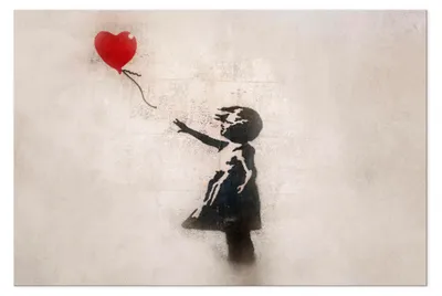 Zdjęcie produktu dla LUMASOUL Obraz na płótnie z motywem natury, obrazy na ścianę w drewnianych ramach, salon i sypialnia, 90x60 cm Banksy