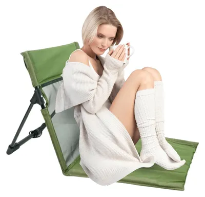 Image de Chaise de camping pliable avec dossier