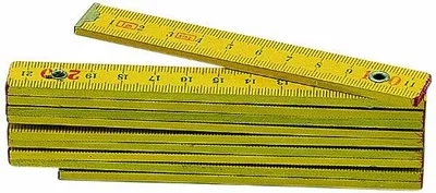 Produktbild von Metrica 22040 Holzmasstab 1 m, gelb