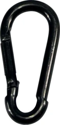 Produktbild von Feuerwehr-Karabinerhaken schwarz-Zn 80x 8mm
