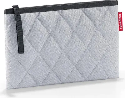 Produktbild von reisenthel case 1, Kosmetiktasche, Schminktasche, Kosmetikbeutel, Rhombus Light Grey, LR7060