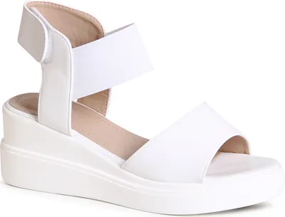 Produktbild von topschuhe24 2797 Damen Keilabsatz Sandalen Plateau Sandaletten, Farbe:Weiß, Größe:38 EU