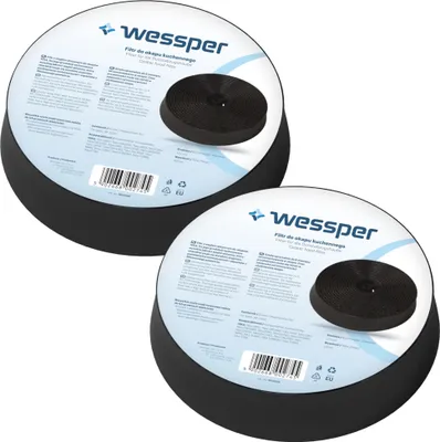 Produktbild von 2x Zamiennik filtra węglowego Wessper do maski odkurzacza Teka CNL2002 CNL6400 (61801232)
