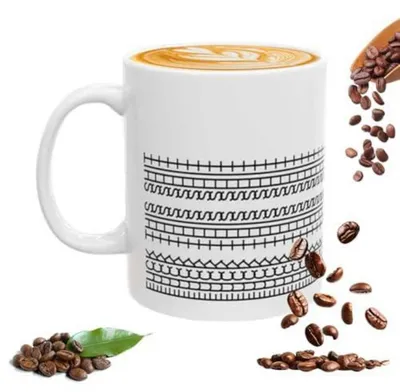 Immagine prodotto di Tazza da caffè in Vetroceramica, capacità 350 ml, con messaggio nascosto, colore bianco