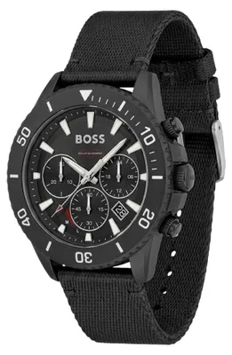 Imagen del producto de Reloj para hombre Hugo Boss Admiral Chronograph, color negro, modelo HB1513918
