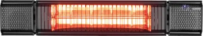 Produktbild von Eurom 334579, Wandmontierter Terrassenheizer, Schwarz, Aluminium, Elektro, 2000 W, 20 m²