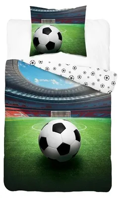 Obrázok produktu pre Posteľná bielizeň, bavlnená posteľná bielizeň pre deti 140x200 5697a Futbal