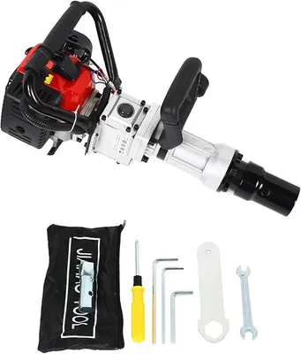 Produktbild von Benzin Motor Pfahlramme Pfostenramme Pfostentreiber Ramme Zaunbau T Pfosten Fahrer Zaun Pfahlmaschine Pile Driver 32,6Cc 2 Takt Treiber Handramme Gartenarbeit Zaunpfahlramme Rammer LuftküHlung Tool