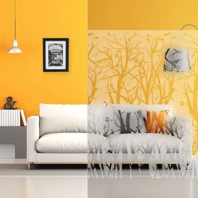 Produktbild von DIMEXACT - DIMEXACT Selbstklebende Dekorfolie mit Motiven für Fenster, Bäume und Blätter, Breite 1,52 m, Rolle -152 cm x 10 m - en Rouleau