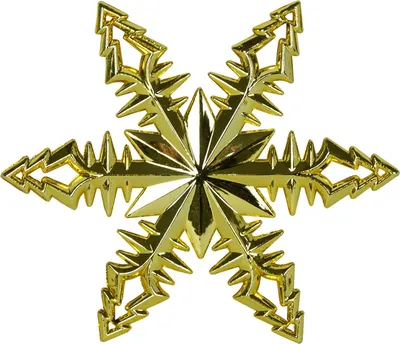 Produktbild von Christbaumschmuck Weihnachtsbaum Anhänger Tannenbaum Schmuck Stern, Farbe:Gold, Design:Tannenbaum-Stern