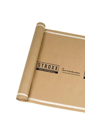 Produktbild von Stroxx Malerabdeckpapier mit Doppelklebeband 0,9 × 45 m kraftpapierbasiert