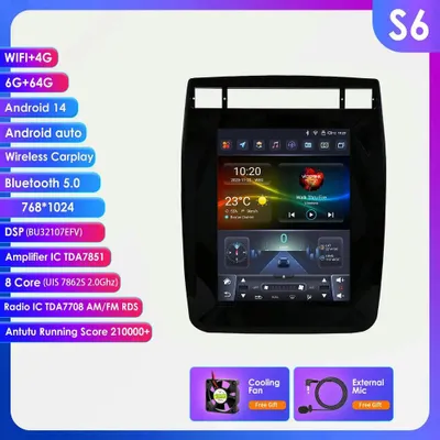 Obrázok produktu pre Autorádio s 9,7-palcovým dotykovým displejom, operačným systémom Android 13, GPS, funkciou Carplay a Android Auto